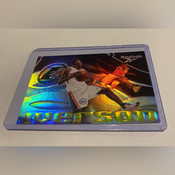 SkyBox Reebok Basketball Card Other - Allen Iverson Rare!  1998 Reebok Silver holographic chase foil Basketball card